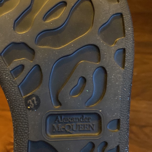 Alexander McQueen's Treadslick Chelsea Black/Pastel Sky Blue - Worn Once - Picture 9 of 16